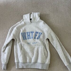 White Fox Boutique Gray and Blue Sweatshirts
